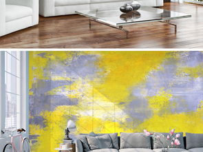 現(xiàn)代簡約抽象藝術 探索立體油畫電視背景墻的設計與應用